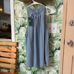 Halara Light Blue Halter Neck Skirt